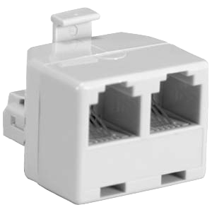 Union Y 2-RJ45-Hembra 1-RJ45-Macho CAT3 Blanco 3