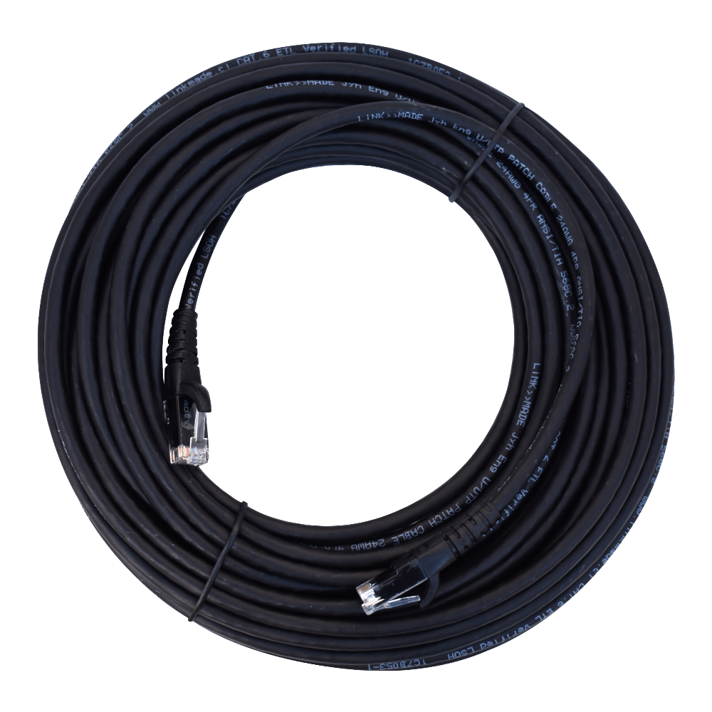Cable Patch LINKMADE Cat6 U/UTP Negro LSZH, 15m, Inyectado, Multifilar 1