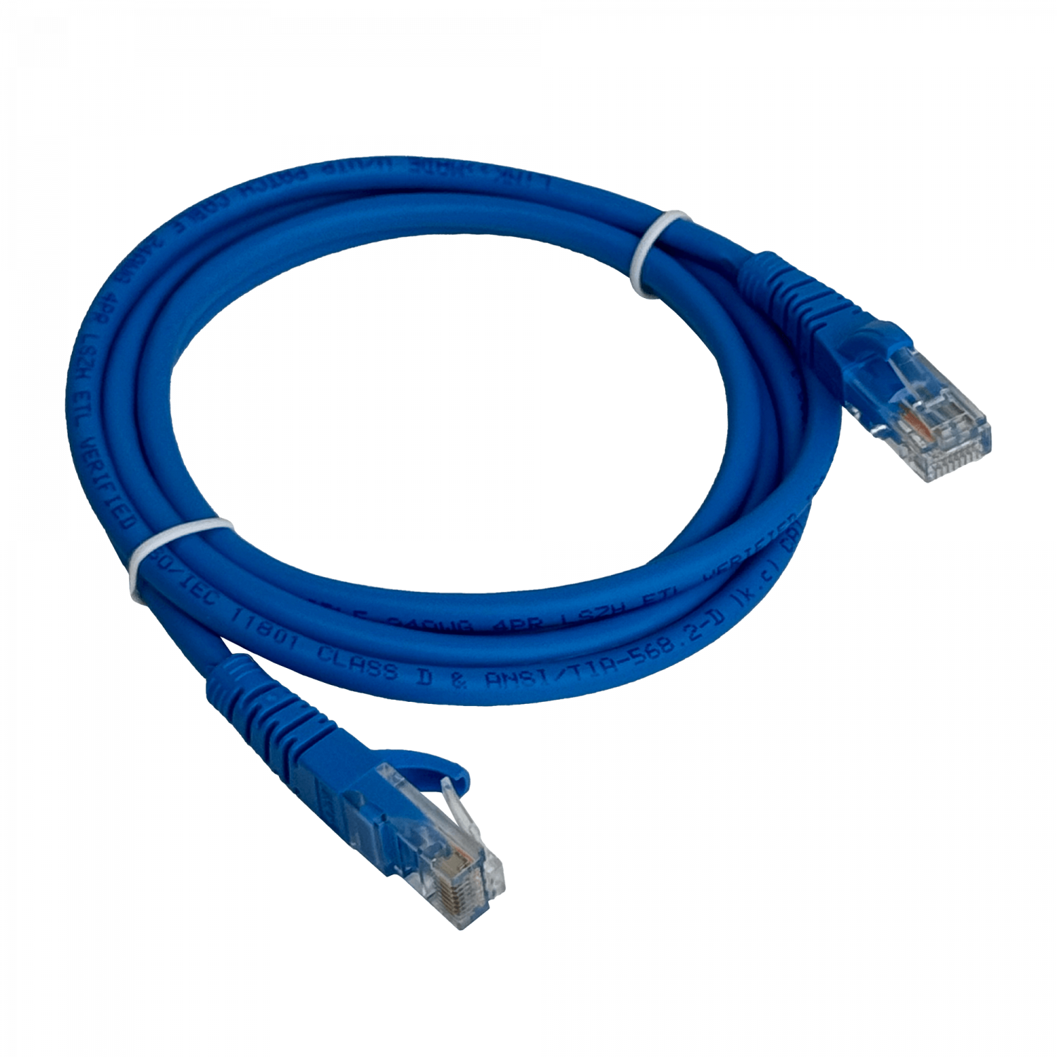 Cable Patch LINKMADE Cat5E Azul LSZH, 1.5m, Inyectado, Multifilar 4