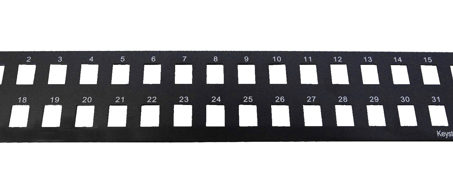 Cubierta Patch Panel Linkmade Keytstone 32, 2U 1