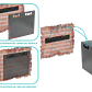 Gabinete Pared LINKMADE RK12-4L 12U Fondo 45cm Negro Incluye M6-4KIT y 2U - Miniatura 4