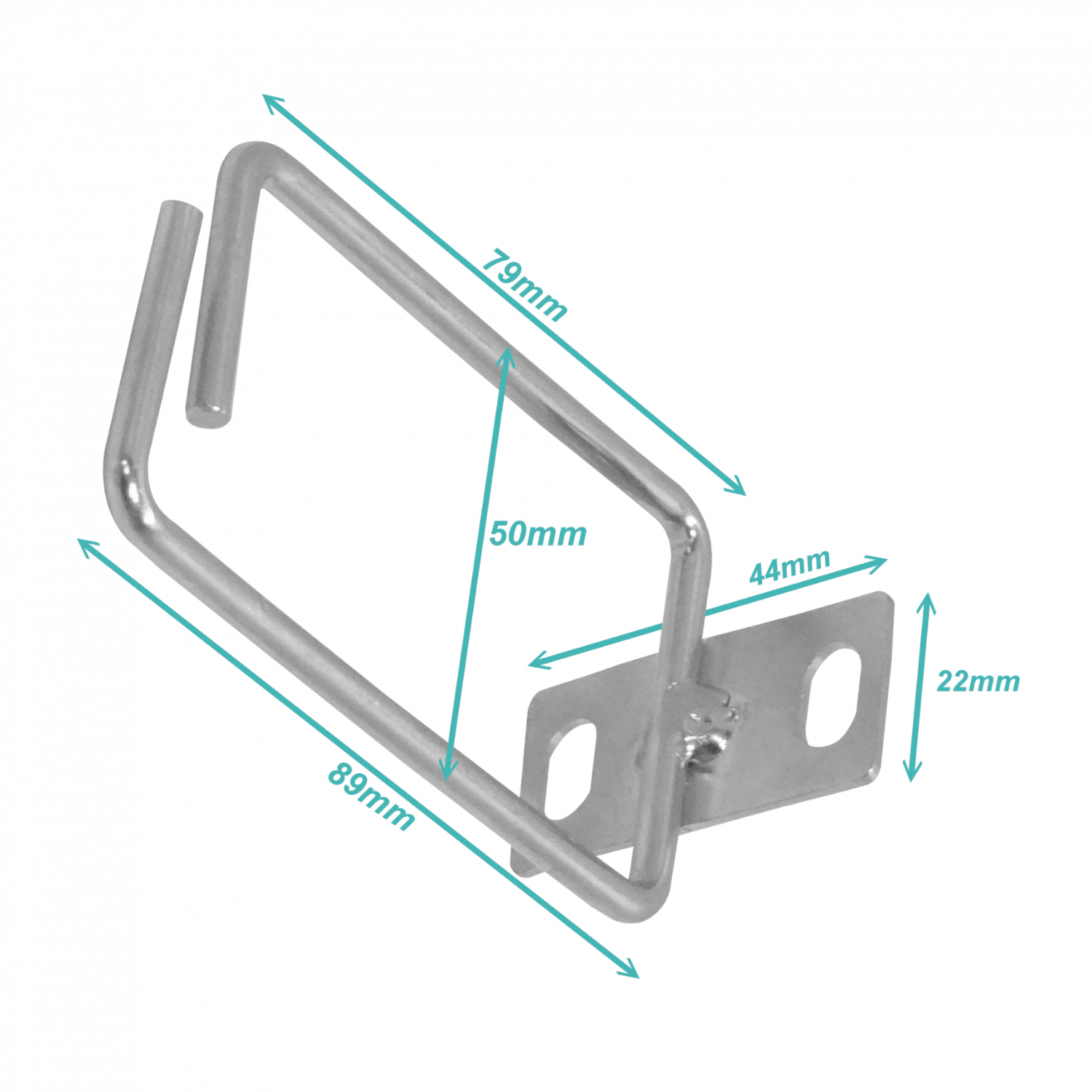 Gancho Ordenador LINKMADE RAD-G Rack Metal Cromado 2