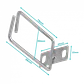 Gancho Ordenador LINKMADE RAD-G Rack Metal Cromado - Miniatura 2