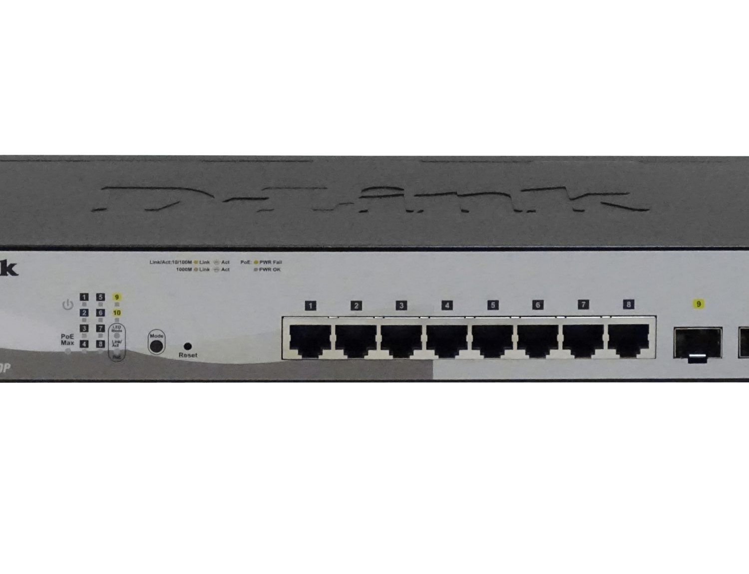 Switch Smart Managed Gigabit D-Link DGS?1210, 8x (10/100/1000BASE-T PoE) + 2x100/1000 Mbps SFP ports 2
