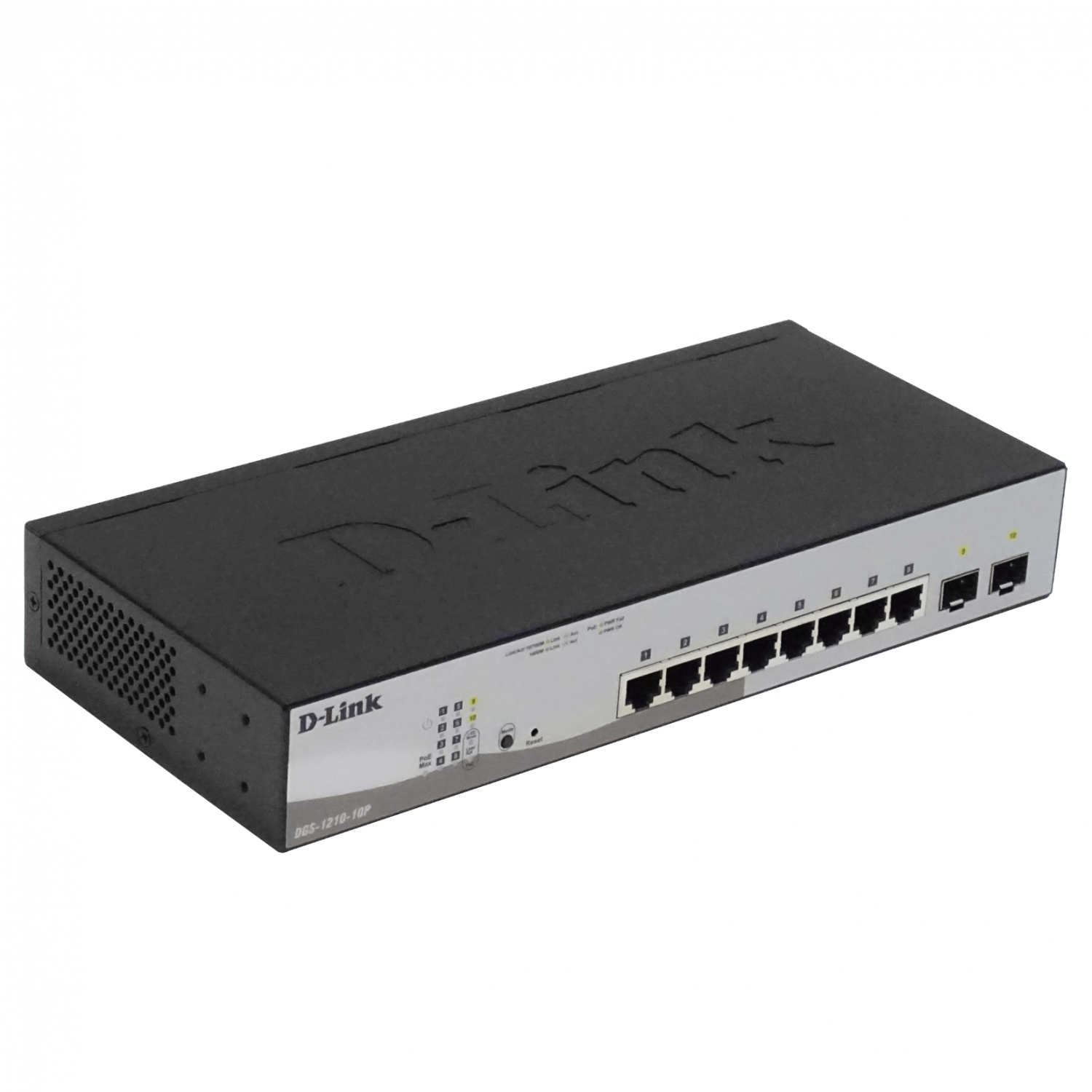 Switch Smart Managed Gigabit D-Link DGS?1210, 8x (10/100/1000BASE-T PoE) + 2x100/1000 Mbps SFP ports 3