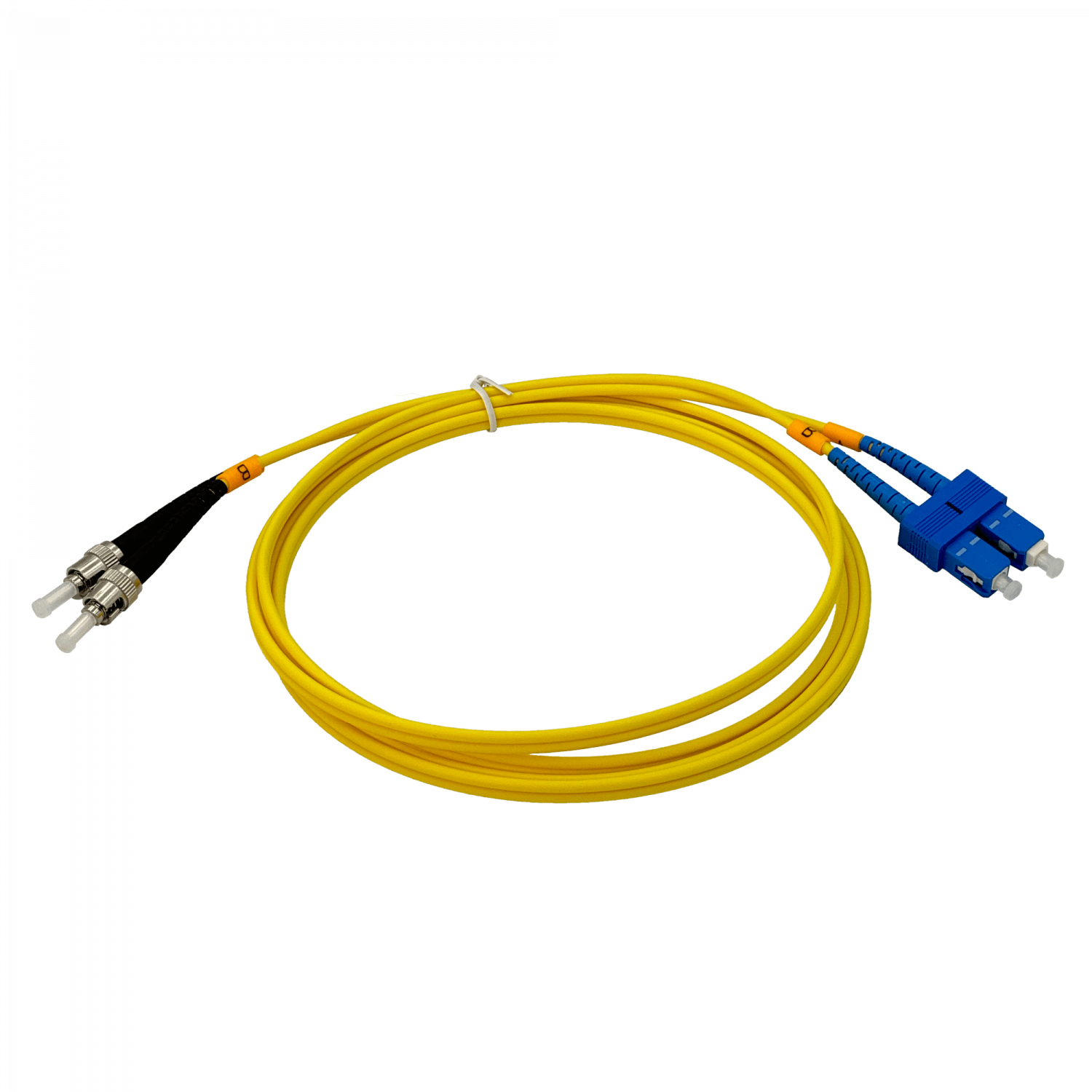 2mt ST/UPC-SC/UPC MonoModo SM Duplex Jumper Cable Fibra 9/125um 3mm 3