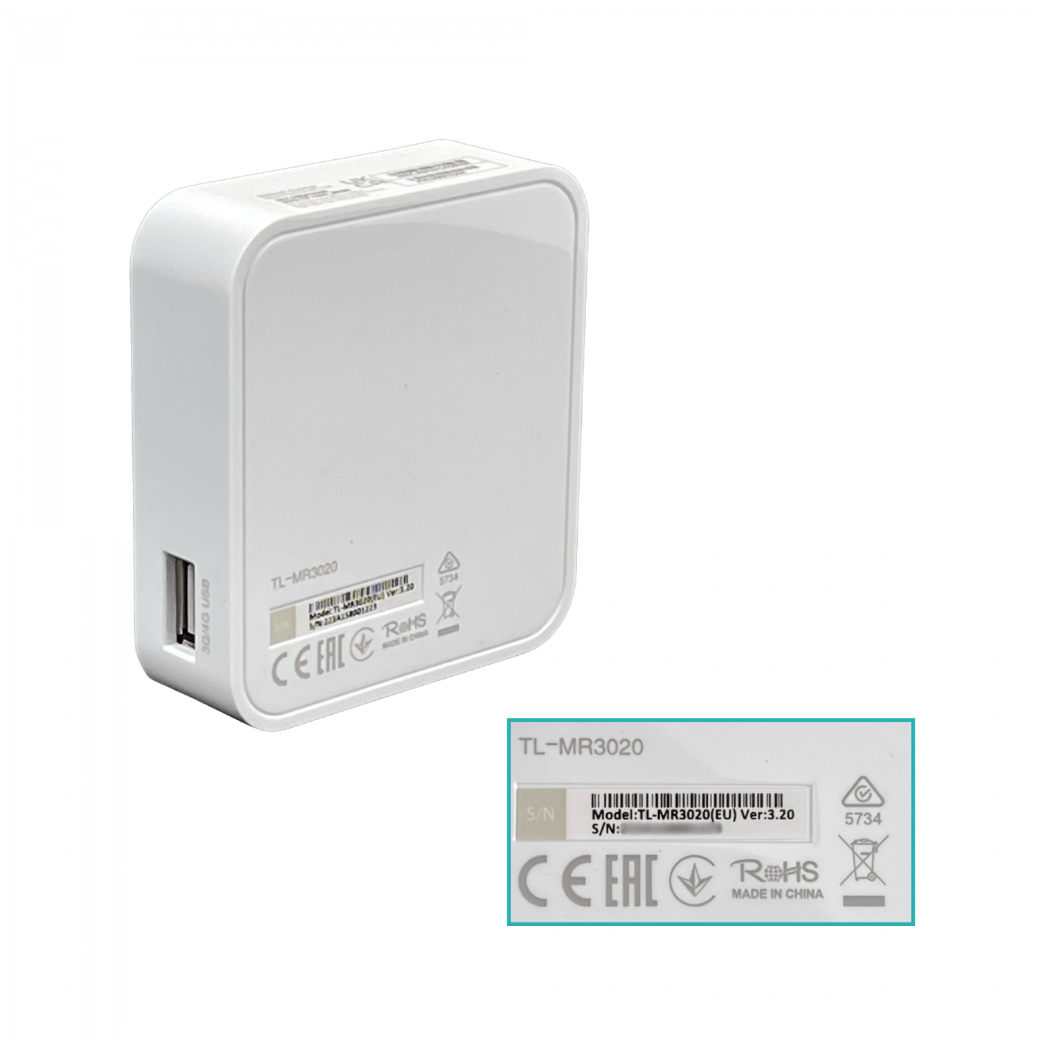 Router Inalámbrico TP-Link TL-MR3020, Conexión 3G/4G, Velocidad Inalámbrica de 150Mbps 2