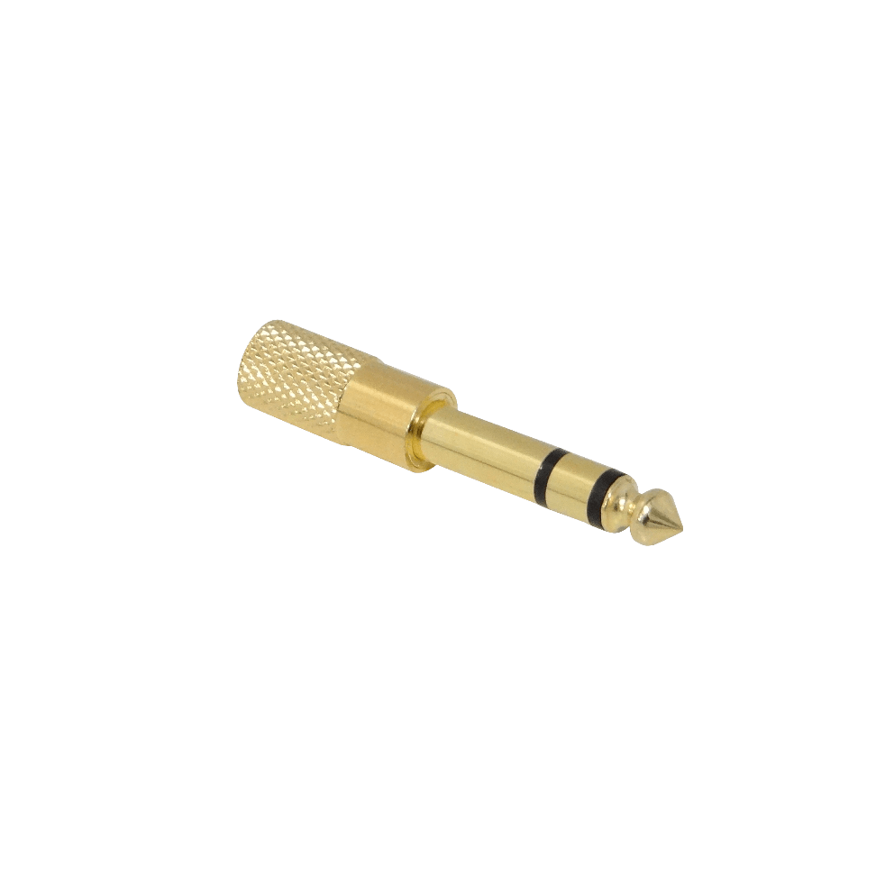 Adaptador de Audio 3.5mm Hembra a 6.35mm Macho Estéreo, Phone 1/8” a 1/4” 2
