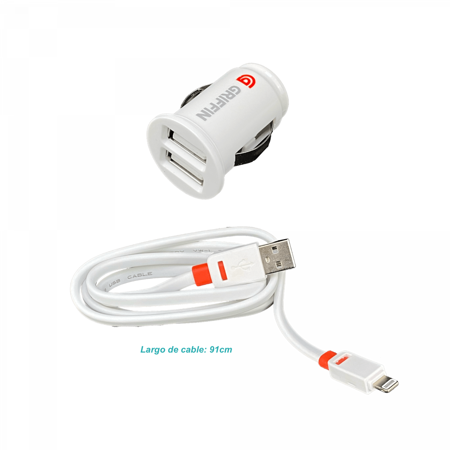 Cargador 2-USB-Hembra-AH 5V 2,1A Auto/12V-24V/Macho-Encendedor Vehicul 1