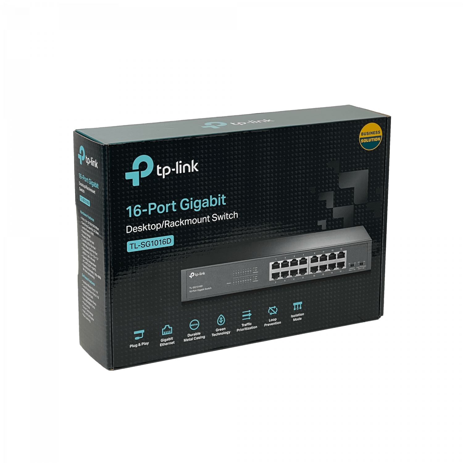 Switch TP-LINK TL-SG1016D 16 Puertos Gigabit, Compacto, Auto MDI/MDIX, Rackable, Plug&Play, No Admin 3