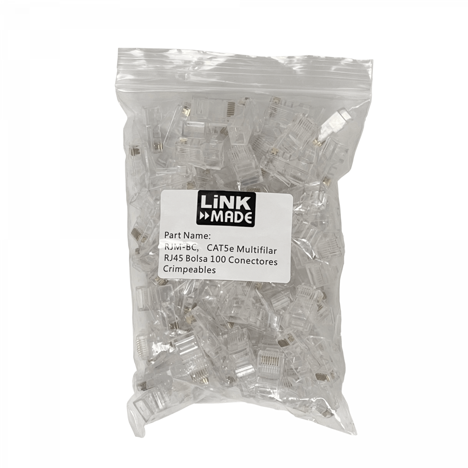 CAT5e Multifilar RJ45 Bolsa 100 Conectores Crimpeables 3