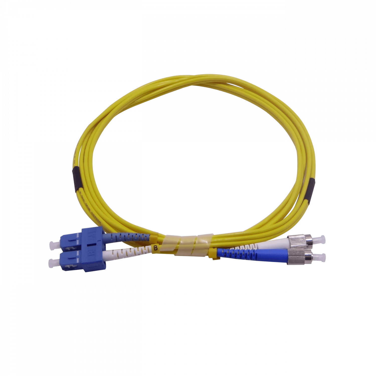 2mt SC-FC MonoModo SM Duplex Jumper Cable Fibra 9/125um 3.0mm 1