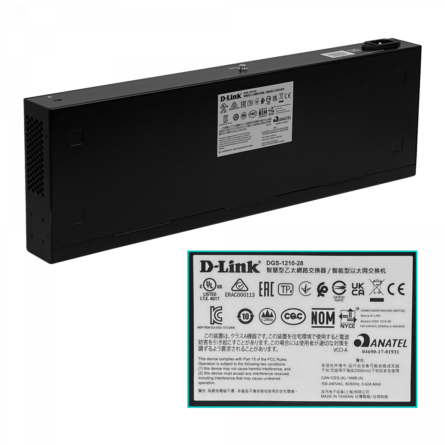 D-Link DGS-1210-28 28 Port Gigabit Smart Switch including 4 Combo SFP ports 6