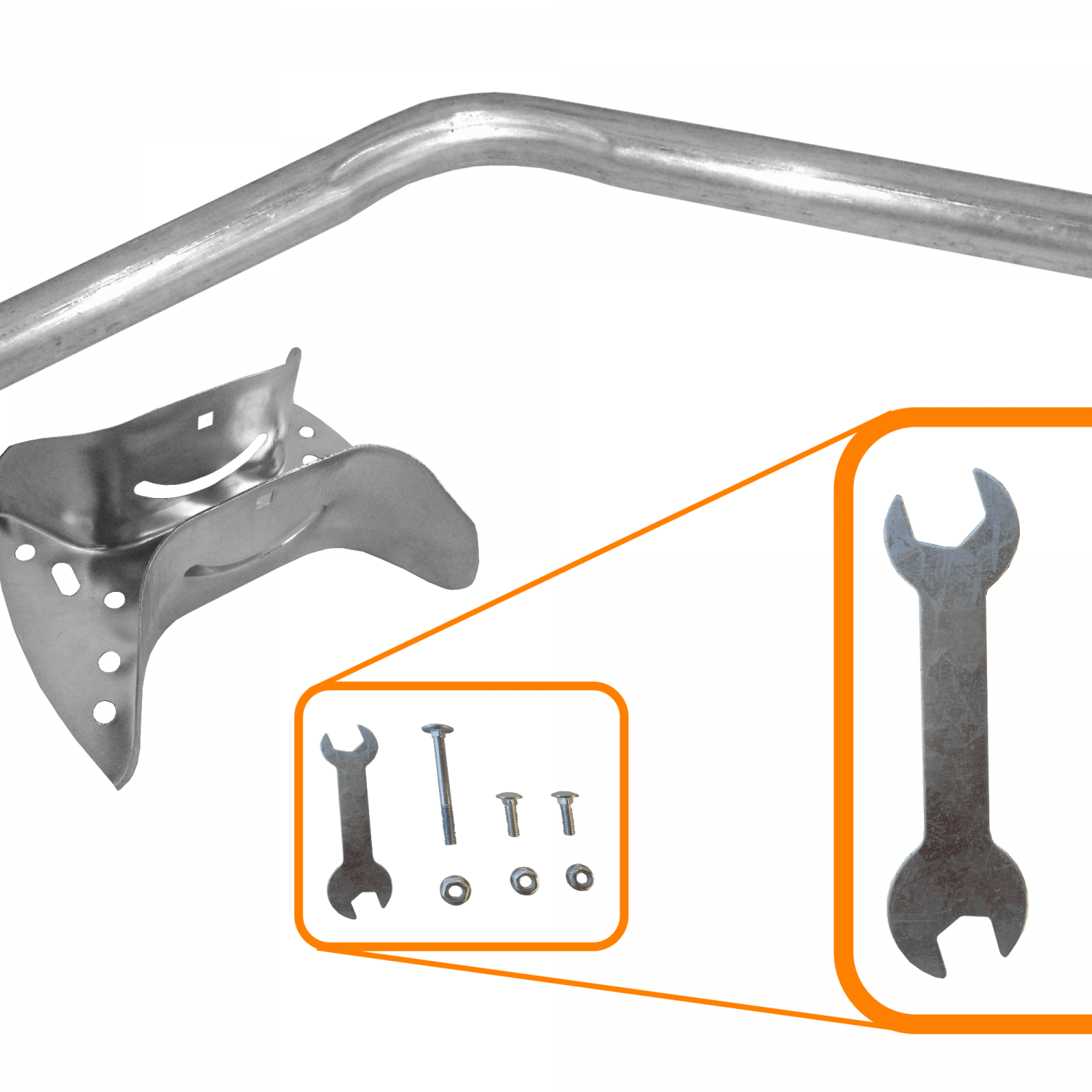 Soporte Exterior LINKMADE BAM-90 90cm Abatible Galvanizado para Muro 2