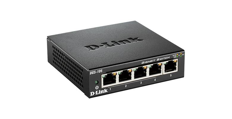 Switch D-Link DGS-105, Plug & Play, 5 Puertos Gigabit 1000Mbps, Ideal para Gaming y Streaming 4K 1