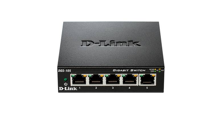Switch D-Link DGS-105, Plug & Play, 5 Puertos Gigabit 1000Mbps, Ideal para Gaming y Streaming 4K 2