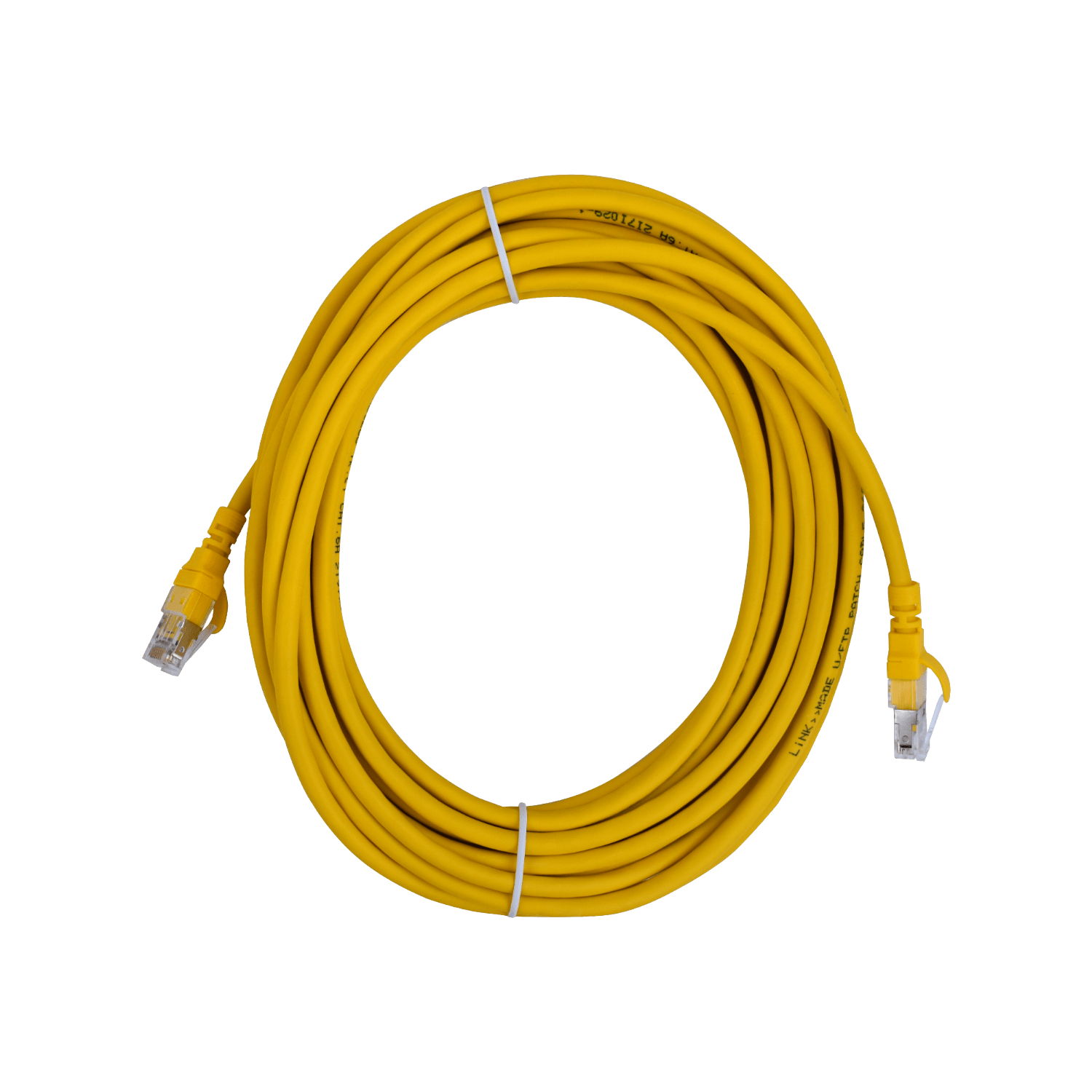 Cable Patch LINKMADE Cat6a U/FTP 7mt Amarillo LSZH Inyectado Multifilar 1