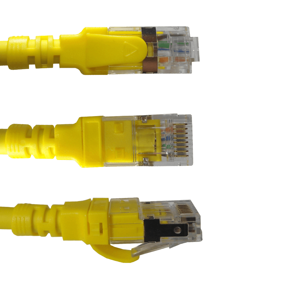 Cable Patch LINKMADE Cat6a U/FTP 7mt Amarillo LSZH Inyectado Multifilar 4