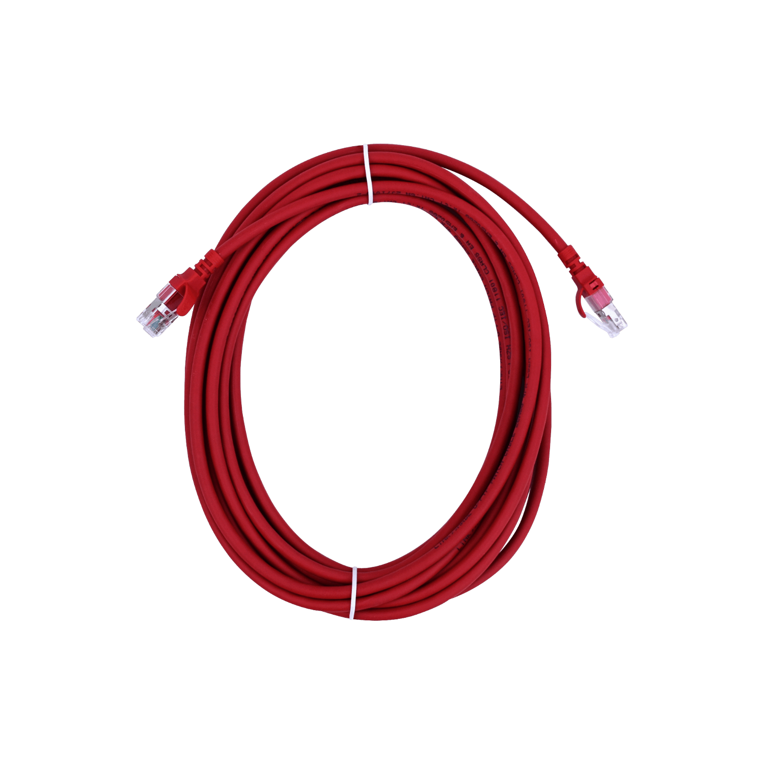 Cable Patch LINKMADE Cat6a U/FTP 5mt Rojo LSZH Inyectado Multifilar 1