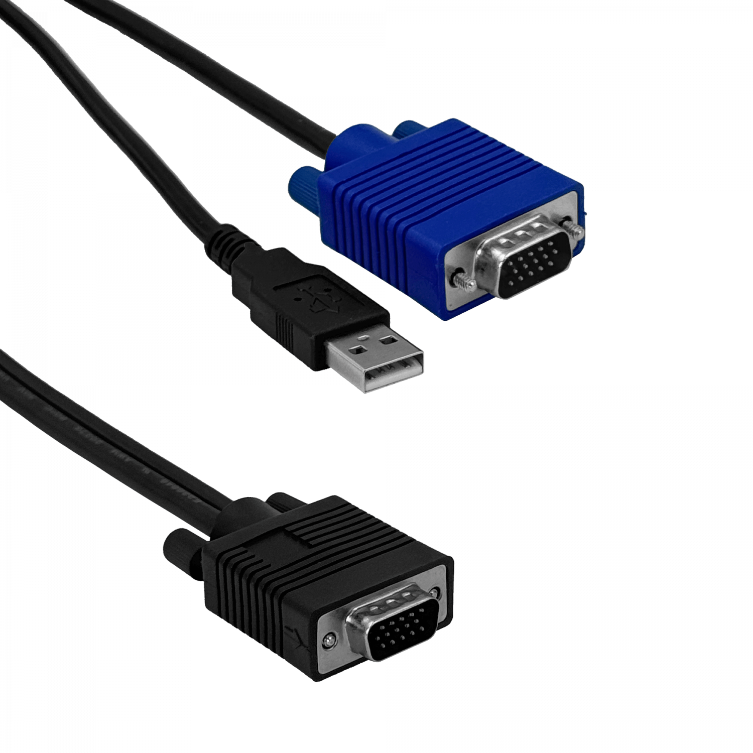 Cable KVM USB VGA 1.8m MINITAR para ERU-8, ECAB2043-1.8M 2