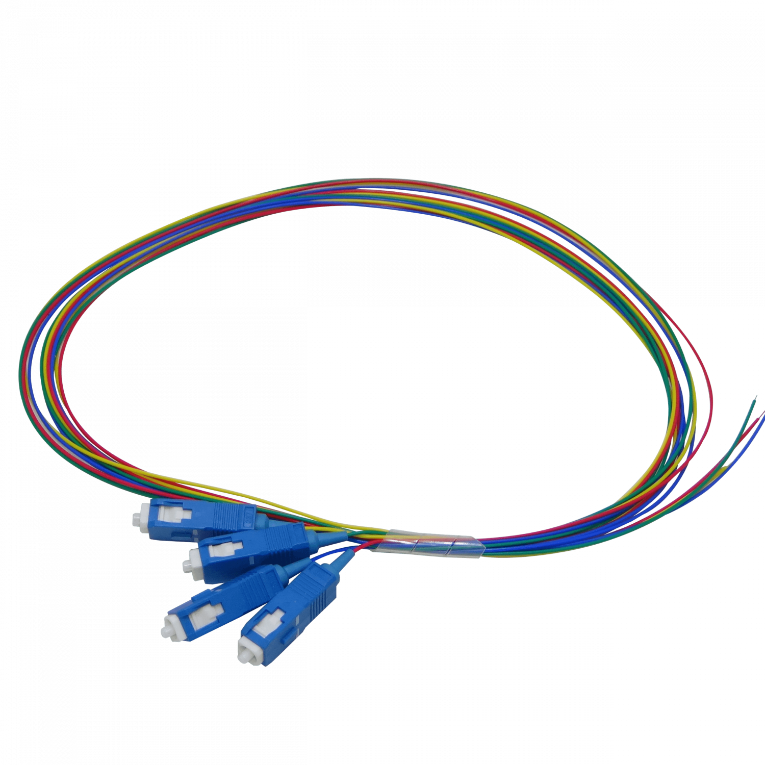 SC/UPC SM 1,5mt 4-unidades Pigtail 150cm 0,9mm 1.5mt MonoModo 9/125um 2