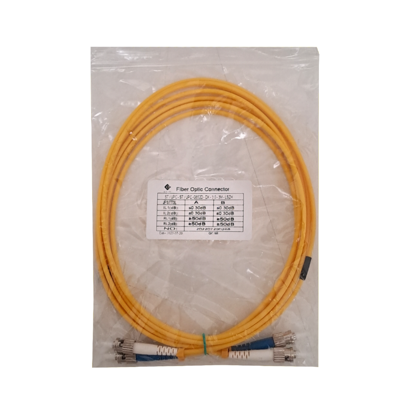3mt ST-ST MonoModo SM Duplex Jumper Cable Fibra 9/125um 3mm 1