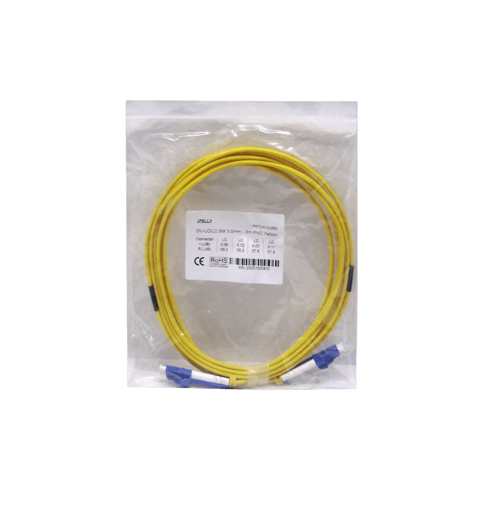 3MT LC-LC MonoModo SM Duplex Jumper Cable Fibra 1