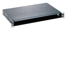 Panduit Opticom Rack Mount Fiber Trays - Caja de empalmes de fibra Ã³ptica - negro - 1U - 19