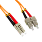 3mt LC-SC OM1 MultiModo MM Duplex Jumper Fibra 3mm 62.5/125um - Miniatura 1