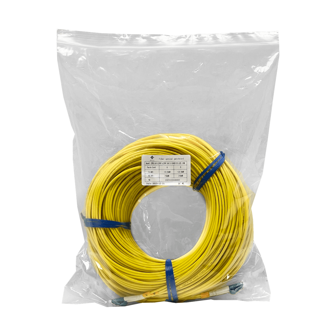100mt LC-LC MonoModo SM Duplex Jumper Cable Fibra 3.0mm 9/125um 2