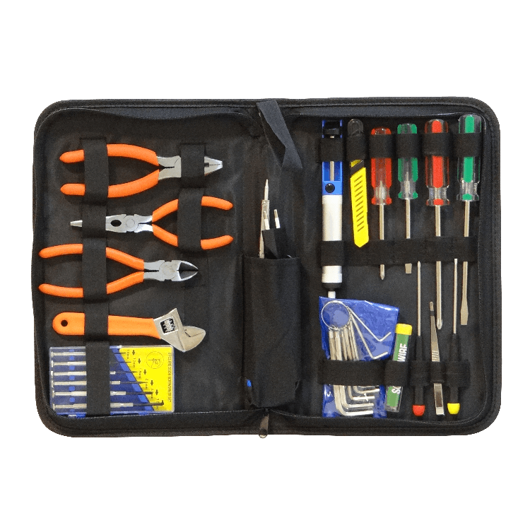 Kit Herramientas Mantencion Electronico Cautin-30W 17-Piezas 1