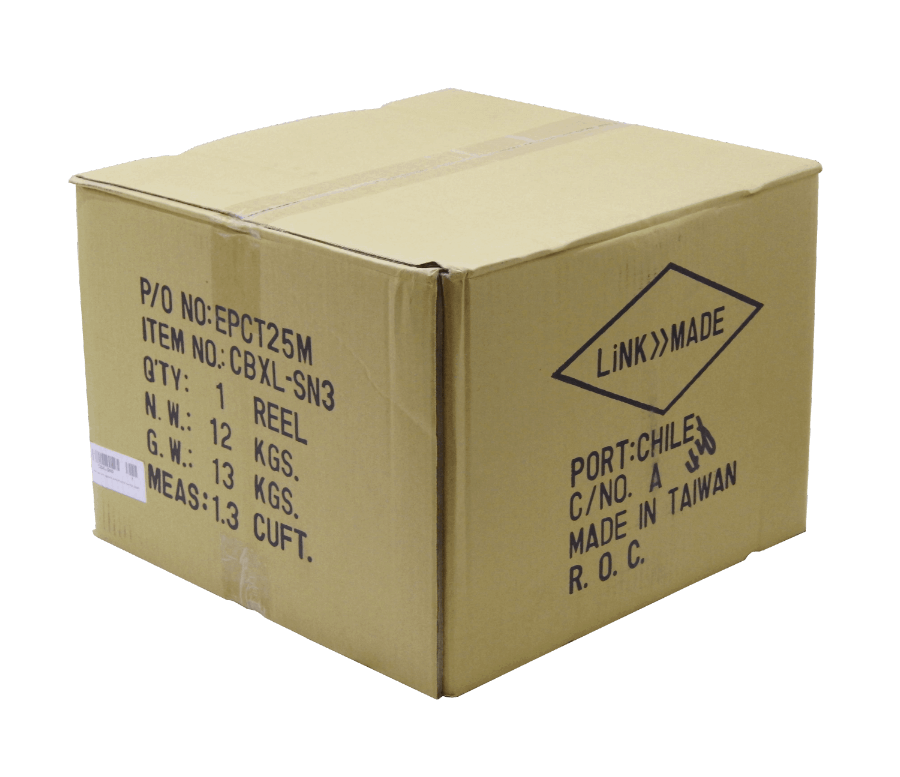 Cable F/UTP Exterior LINKMADE CBXL-SN3 300m Cat5e Cobre Sólido AWG24 Negro PE 3