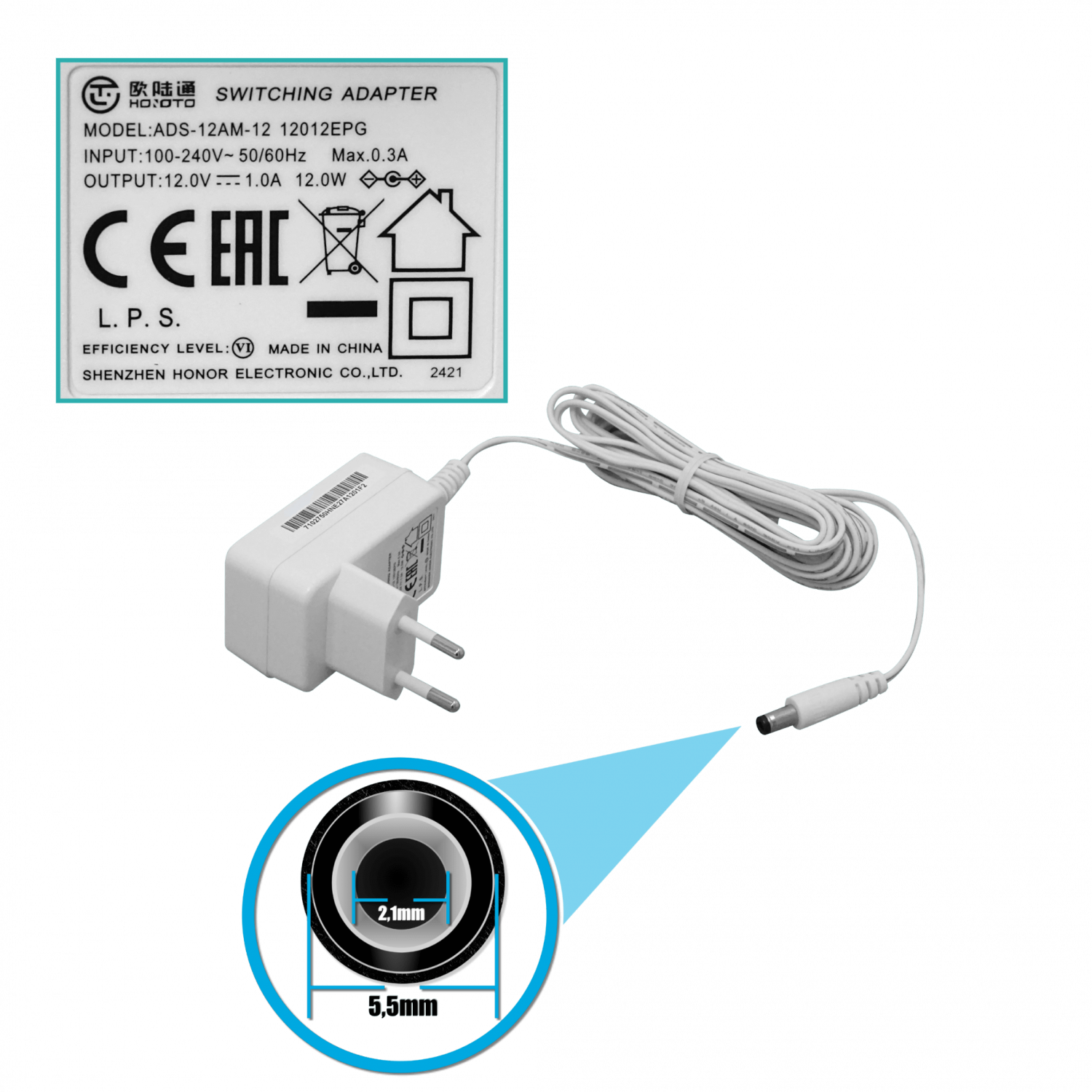 IMOU Camara Domo Wifi 2.4GHz 2MP IP MicroSD 2.8/3.6mm inc-12V/1A 5
