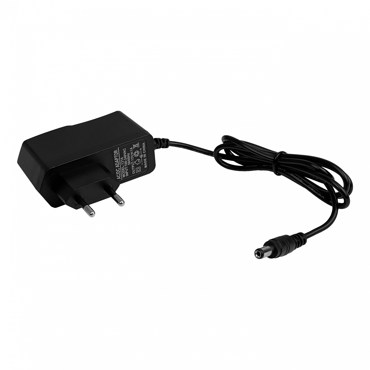 Fuente de Poder 12VDC 1A 12W, Plug 5.5x2.1mm, Transformador P1A-IT 1