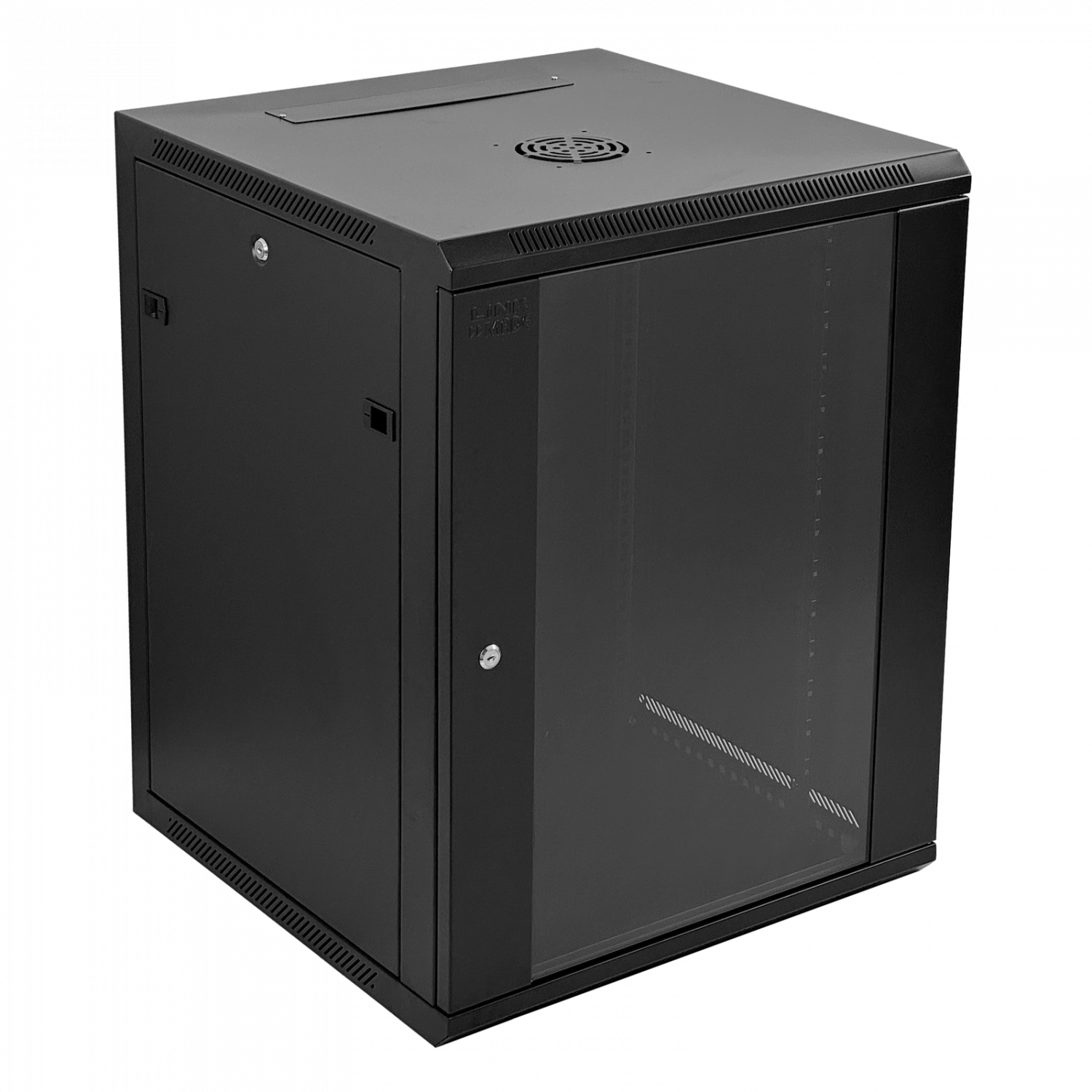Rack de Pared LINKMADE RK15-6L 15U 60cm Fondo Negro Inc 2U Espacio Libre 2