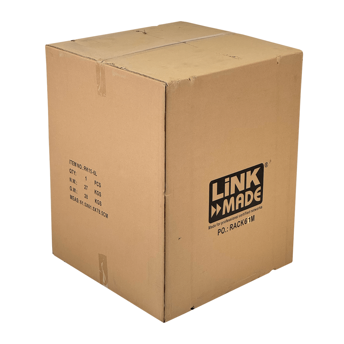 Rack de Pared LINKMADE RK15-6L 15U 60cm Fondo Negro Inc 2U Espacio Libre 3