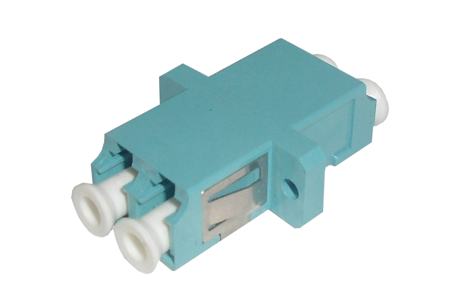 LC-LC Aqua OM3 DX-Duplex Copla p/Fibra Adaptador p/Cabecera-CL/Caja 2