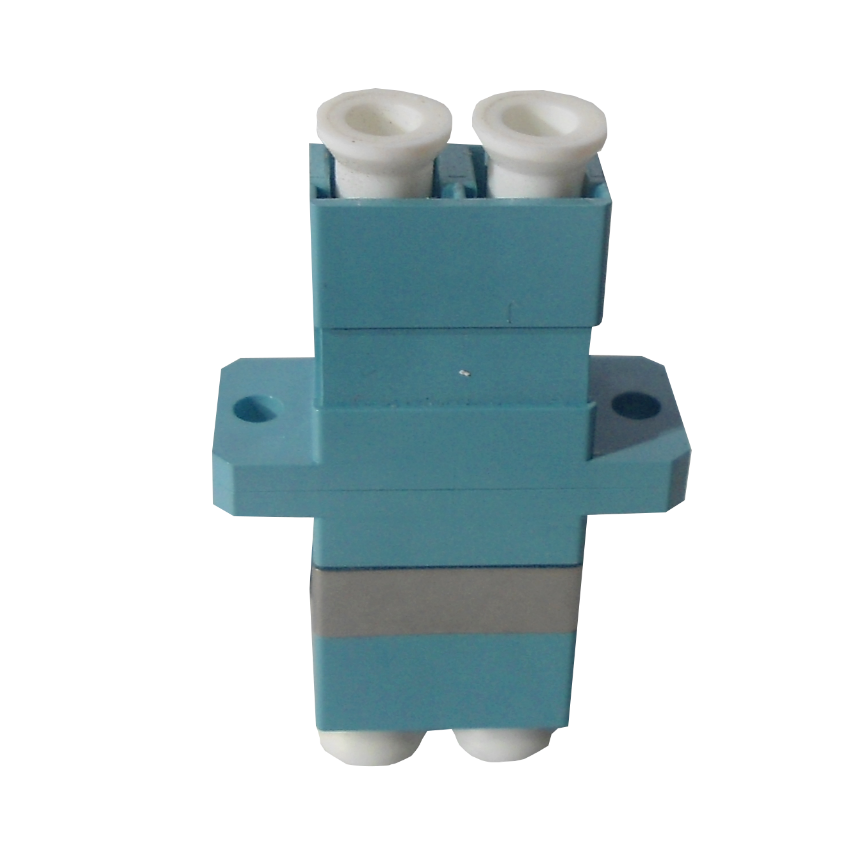 LC-LC Aqua OM3 DX-Duplex Copla p/Fibra Adaptador p/Cabecera-CL/Caja 4