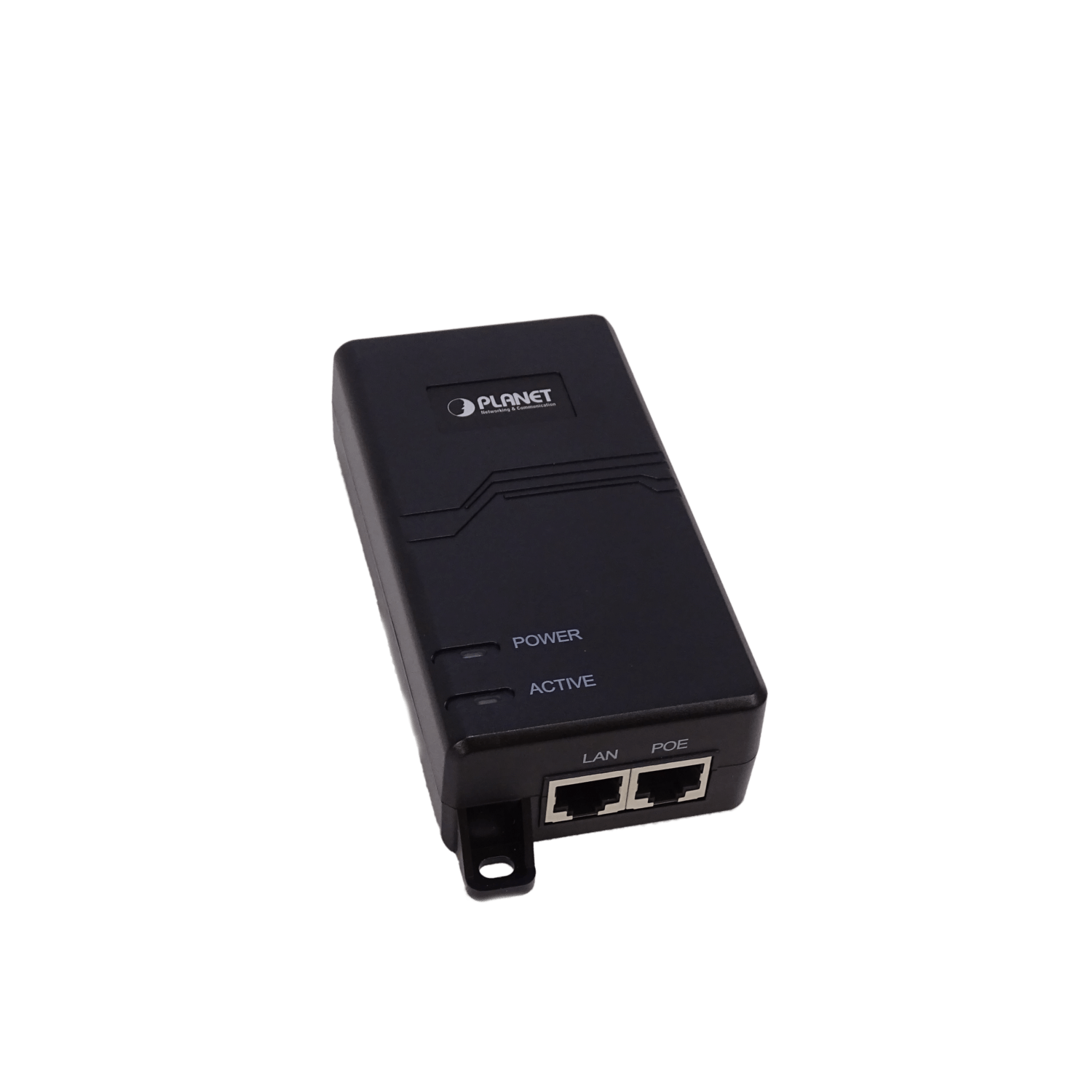  Inyector PoE+ Planet POE-172 de 220V AC a 56V DC y 60W, 802.3at, 56V, 60W, 2 RJ45 Gigabit 4