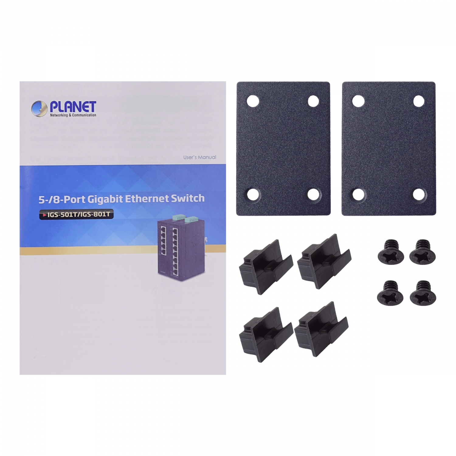 PLANET 5-1000 IP30 Switch Industrial Riel-DIN Gigabit req/12-48VDC 7