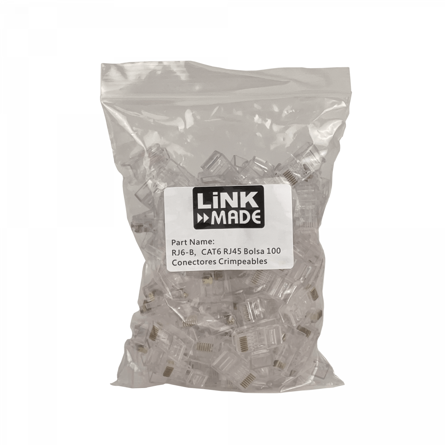 CAT6 RJ45 Bolsa 100 Conectores Crimpeables 4