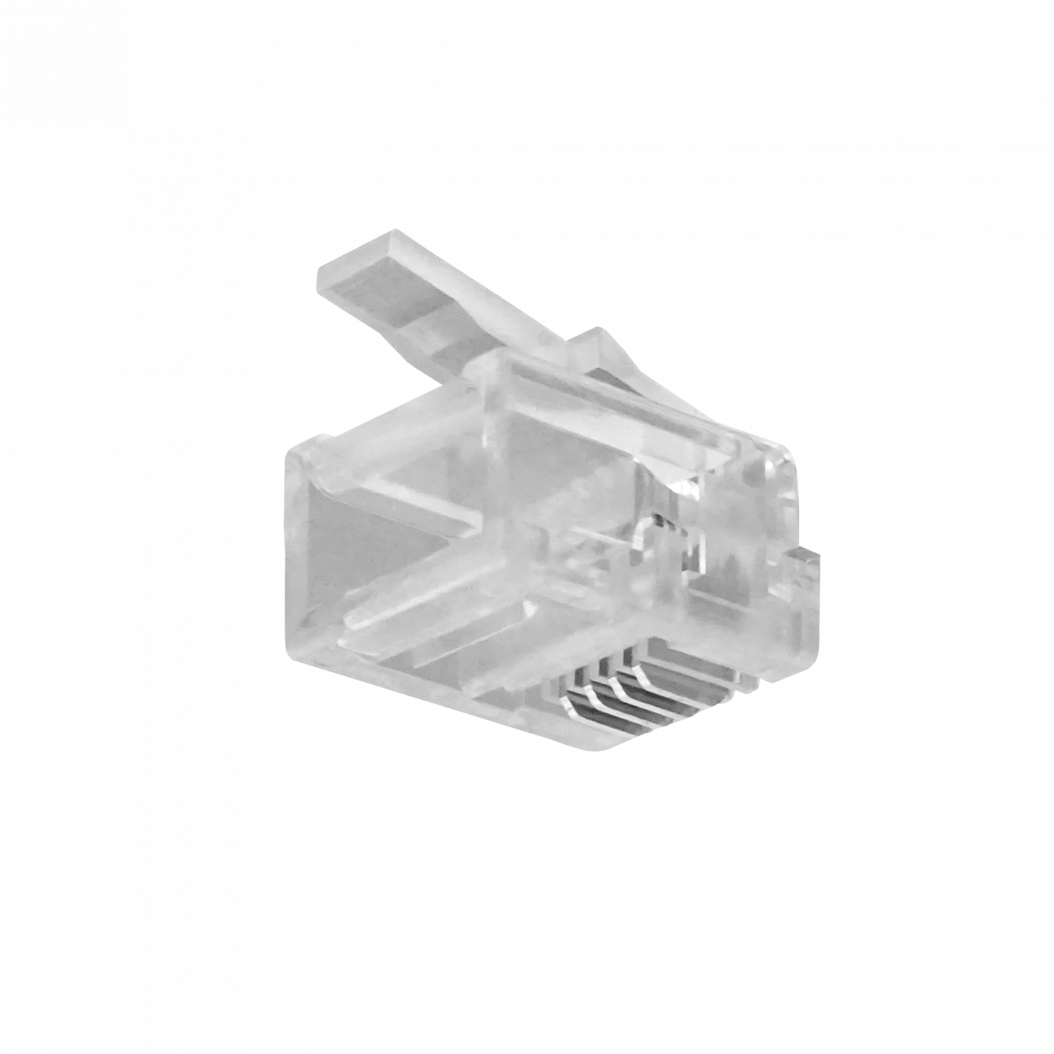Bolsa 100-unidades 6P4C RJ11/RJ14 Macho Conector Crimpeable 1