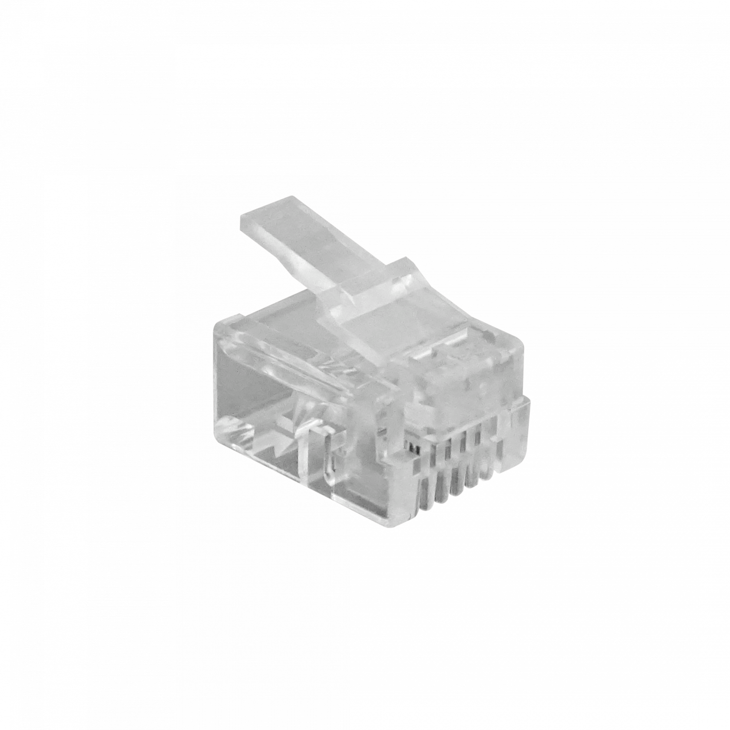 Bolsa 100-unidades 6P4C RJ11/RJ14 Macho Conector Crimpeable 3
