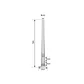 Poste Conico 3mt 3mm Base-250x250x12mm no-inc-Canastillo Cono-120/60mm - Miniatura 2