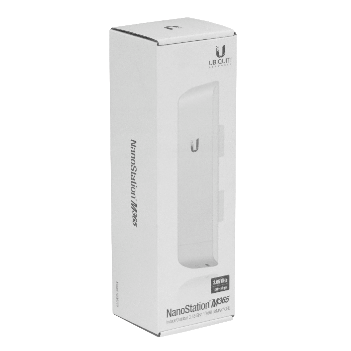 CPE Inalámbrico de 3.65 GHz con Antena Integrada de 13.7 dBi, Ubiquiti NanoStation M365 (NSM365) 3