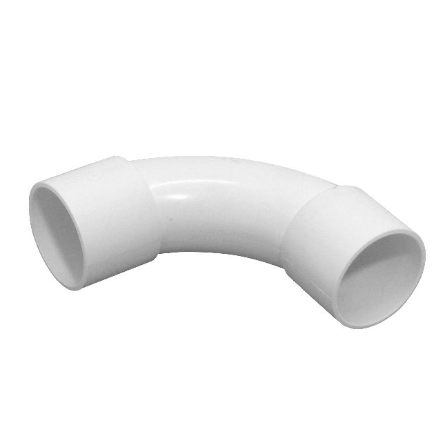 Codo curva LinkChip PVC40-C 40mm blanco para tubo PVC 2