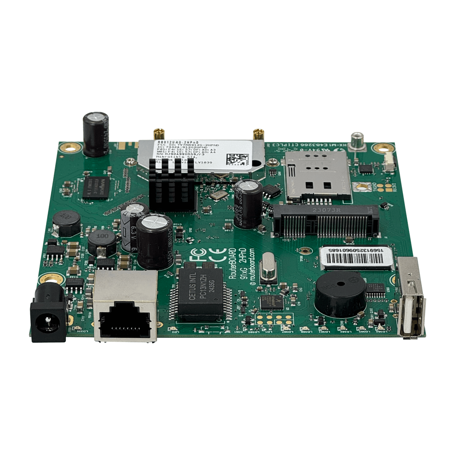 RouterBoard MikroTik RB912UAG-2HPnD - 2.4GHz, Gigabit LAN, miniPCI-e, PoE 1