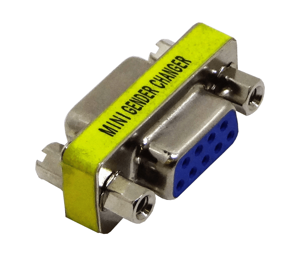 Conector Serial Hembra-Hembra DB9 sin Cable DE-09/HH 1