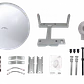 UBIQUITI ROCKET DISH 31dBi 748mm 5.1-5.8GHz 2x2 2-RPSMA INC-RADOME - Miniatura 4