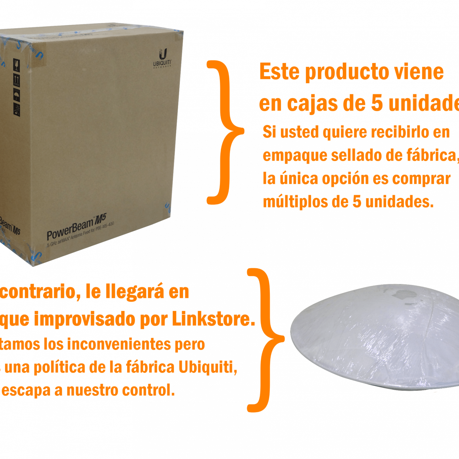 UBIQUITI 1-1000 Gigabit 25dBi 5GHz 400mm PowerBeam Exterior inc-PoE24V 2